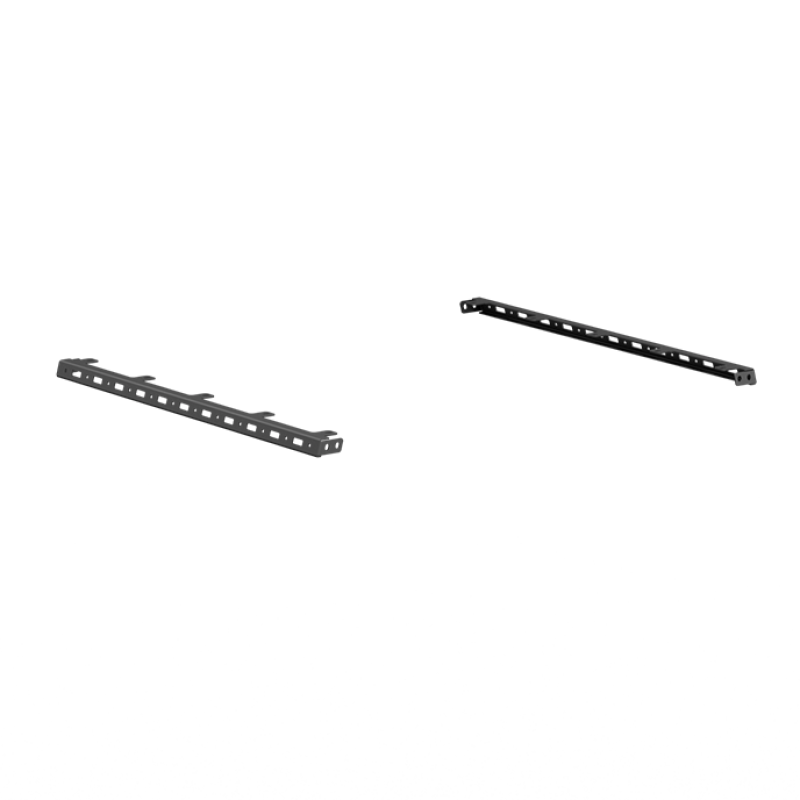 Road Armor TRECK Dual Upper 5-1/2-6ft Bed Accessory Rail &amp; 5-Light Mounts - Tex Blk (Pair)