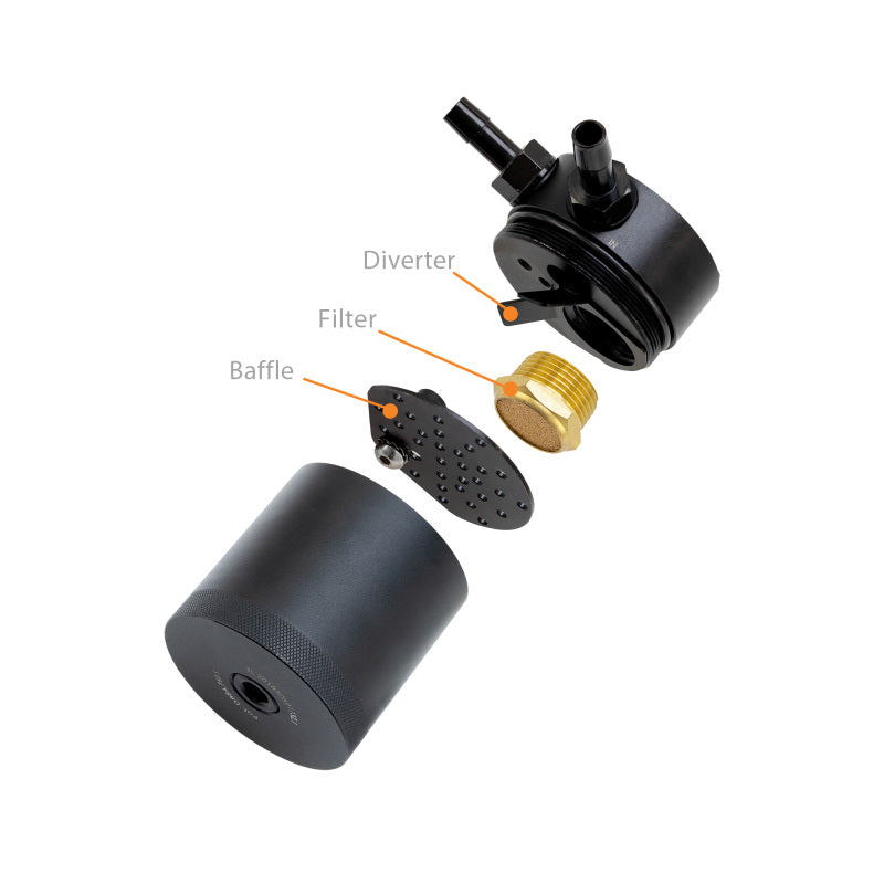 Mishimoto 2014+ Ford Fiesta ST Baffled Oil Catch Can Kit - Black