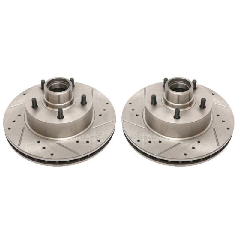 Power Stop 1990 Chevrolet Caprice Front Evolution Drilled &amp; Slotted Rotors - Pair