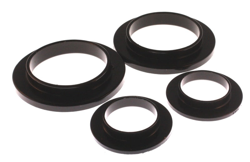 Energy Suspension 79-04 Ford Mustang SVO Black Rear Spring Upper &amp; Lower Isolator Set