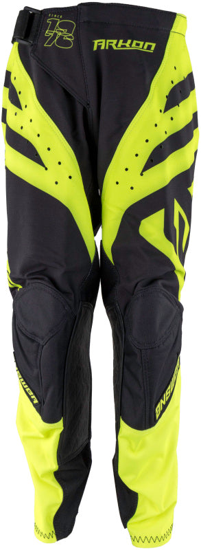 Answer 25 Arkon Nitrus Pants Black/Hyper Acid Youth Size - 20