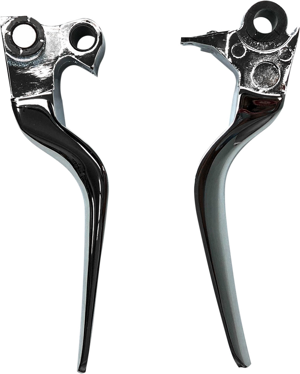 Lsr Lever Set Chrome Big Twin 96 16 Xl 96 03 W/Cable Clutch