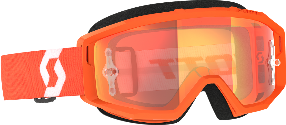 Primal Goggle Orange/White Orange Chrome Works