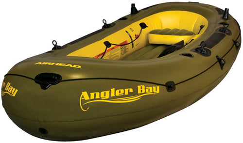 AIRHEAD ANGLER BAY INFLATABLE BOAT, 6 PERSON
