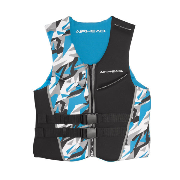 AIRHEAD CAMO COOL MEN&#39;S KWIK-DRY NEOLITE VEST, BLUE