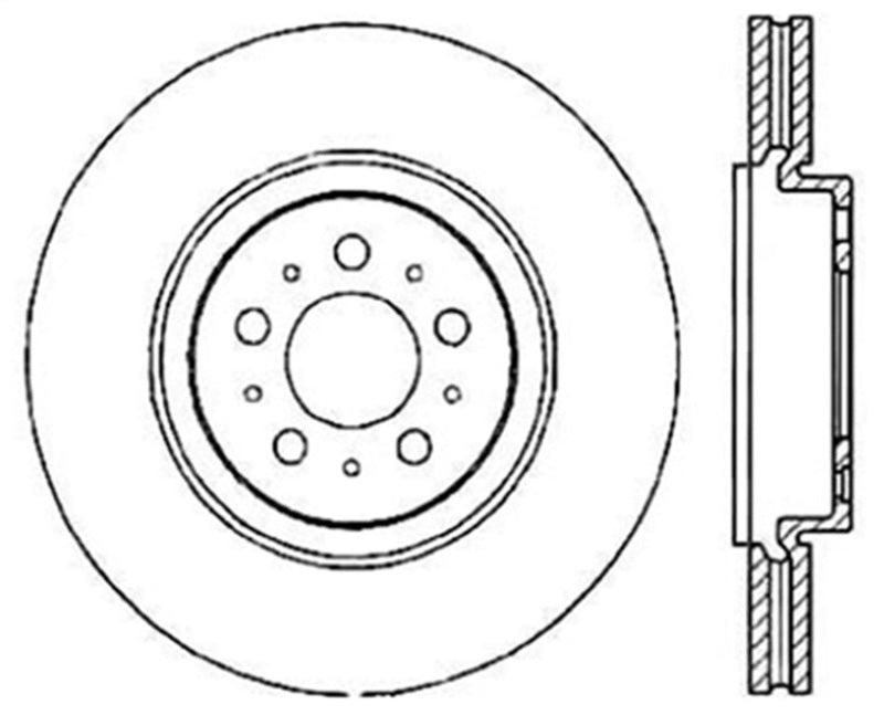 StopTech Slotted &amp; Drilled Sport Brake Rotor