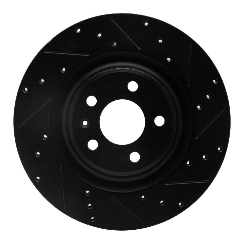 DFC 08-25 Audi SQ5 Sportback Rear Right Drilled &amp; Slotted Black Brake Rotor