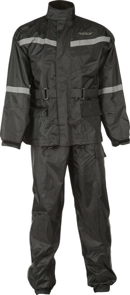2 Piece Rain Suit Black Sm