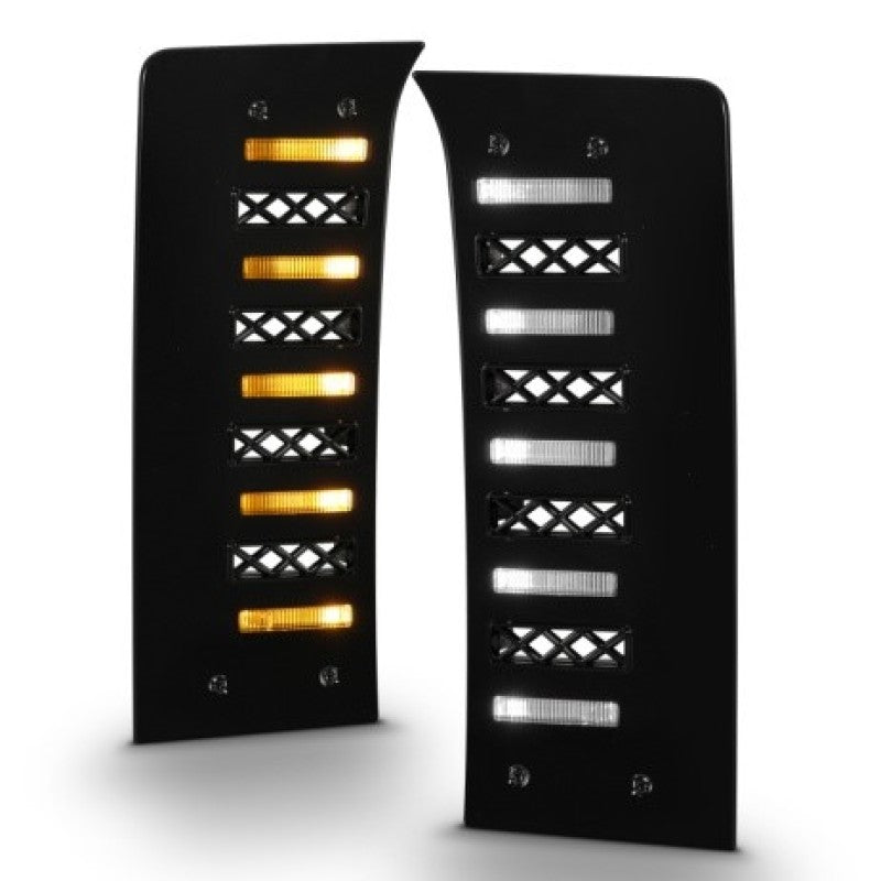 ANZO 22-24 Toyota Tundra (w/Factory LED Refl. &amp; OE Bumper) Z-Series Full LED DRL Vent Lights - Pair