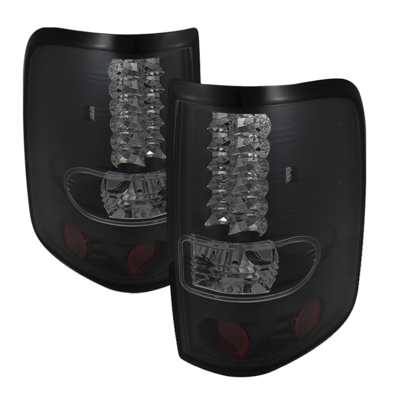 Spyder Ford F150 side 04-08 (Not Fit Heritage &amp; SVT)LED Tail Lights Blk Smke ALT-YD-FF15004-LED-BSM