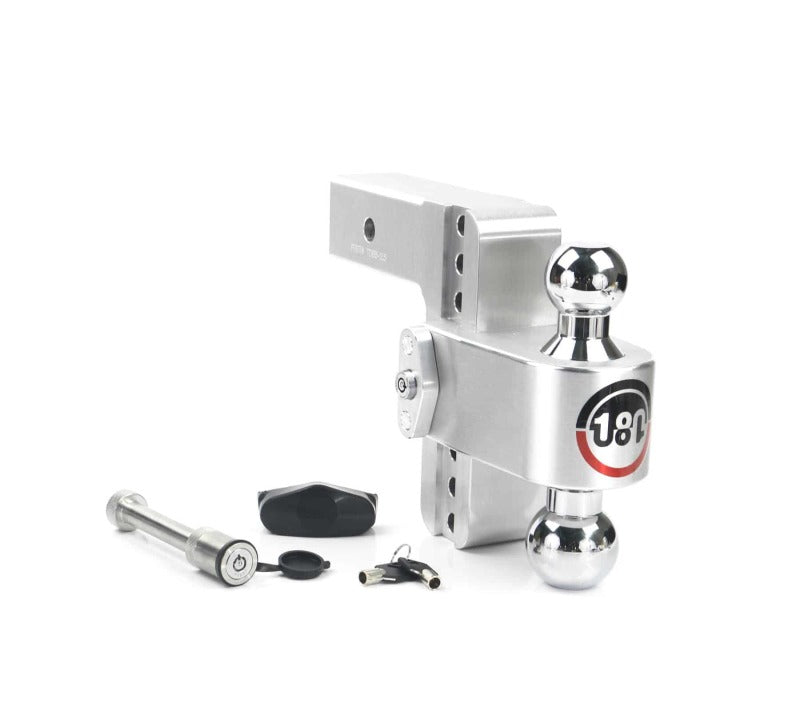Weigh Safe 180 Hitch 6in Drop Hitch &amp; 2.5in Shank (10K/18.5K GTWR) w/WS05 - Aluminum