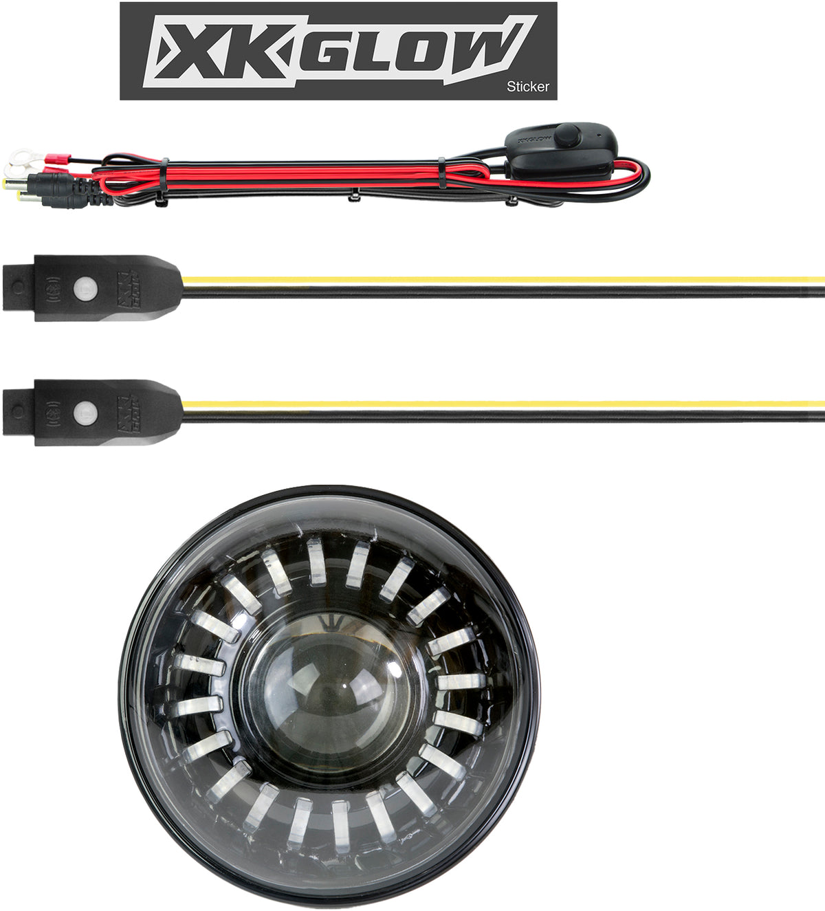 7&quot; Xkchrome Rgb Headlight
