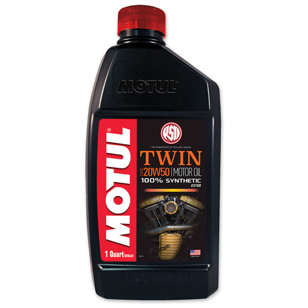 MOTUL - TWIN 4T 20W50 100% SYNTH, 1 QUART
