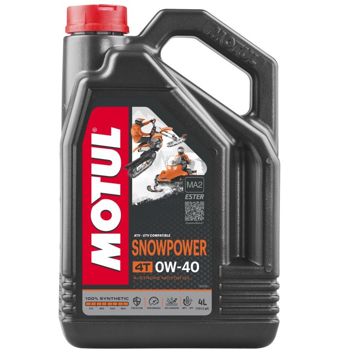 MOTUL - SNOWPOWER 4T 0W40, 4 LITER