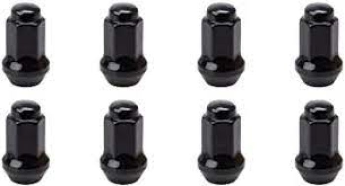 LUG NUT 10MM X 1.25 BLACK CONICAL (TAPERED)