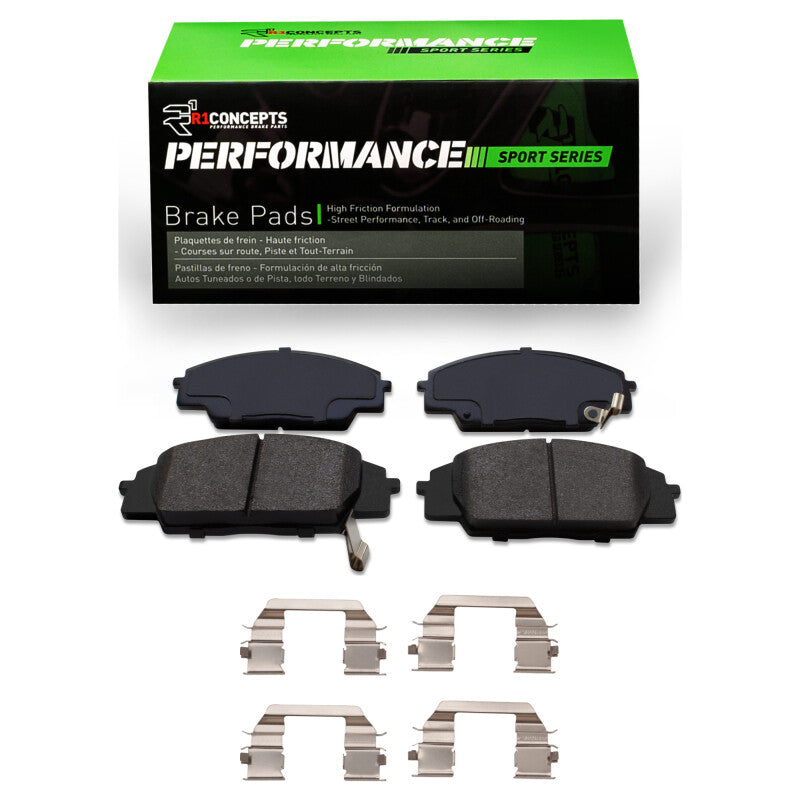 R1 2000-2011 Acura RSX Front R1 Performance Sport Pads &amp; Hardware Kit