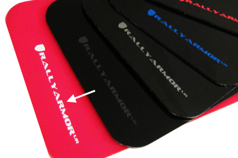 Rally Armor 12-18 Hyundai Veloster Red UR Mud Flap w/ White Logo