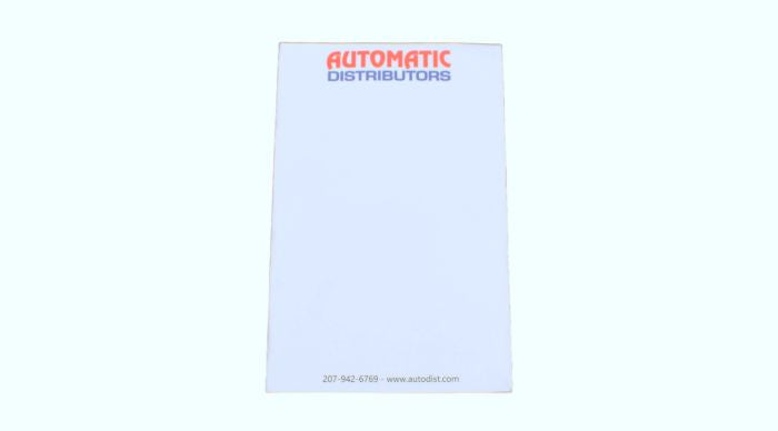 ORDER SCRATCH PAD AUTOMATIC