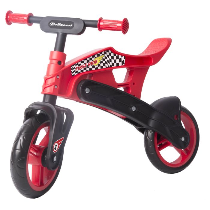POLISPORT ,POLISPORT OFF-ROAD BALANCE BIKE BLACK/RED