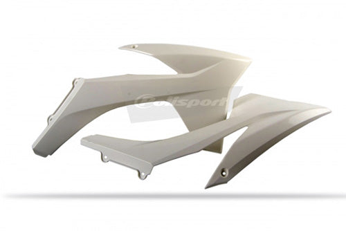 RADIATOR SCOOPS KTM 125/250 SX WHITE KTM