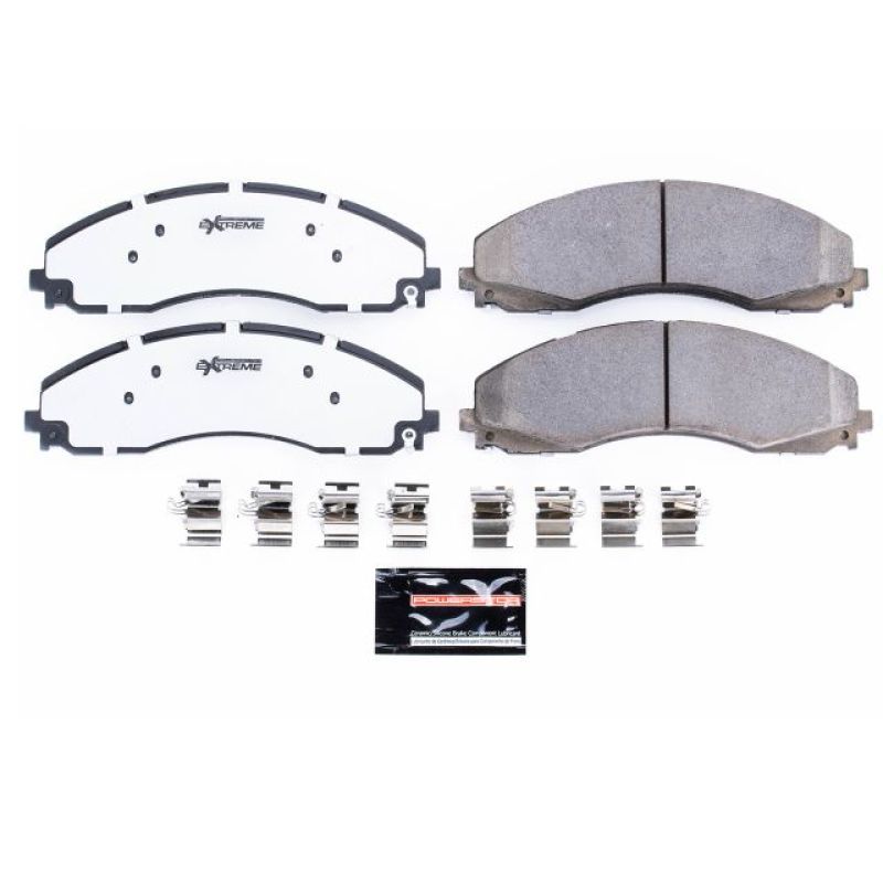Power Stop 17-19 Ford F-450 Super Duty Front Z36 Truck &amp; Tow Brake Pads w/Hardware