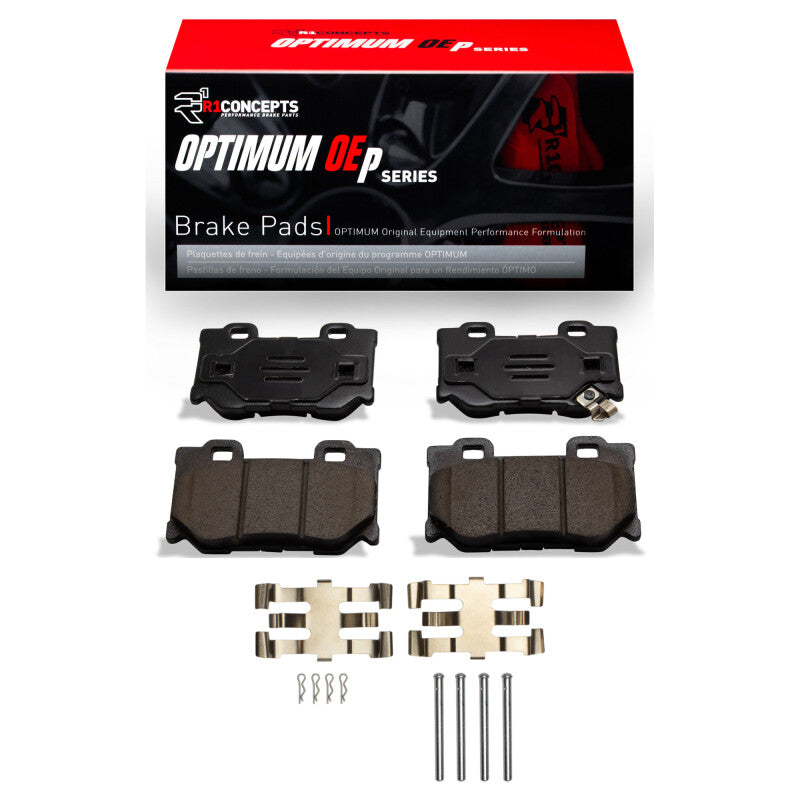R1 2008-2025 Infiniti FX50 Rear R1 Optimum OE Pads &amp; Hardware Kit