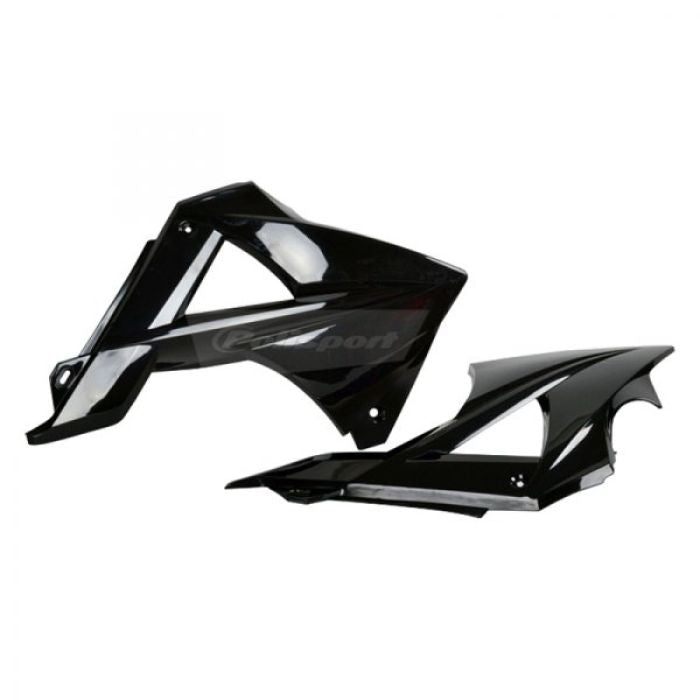 POLISPORT RADIATOR SCOOPS GAS GAS , BLACK