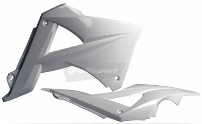 POLISPORT RADIATOR SCOOPS GAS GAS , WHITE