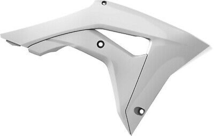 POLISPORT RADIATOR SCOOPS HONDA, WHITE