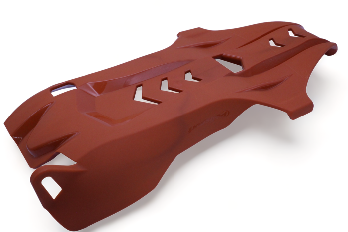POLISPORT SKID PLATE WITH LINK PROTECTOR, ORANGE