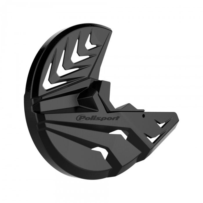 POLISPORT DISK &amp; BOTTOM FORK PROTECTOR BLACK/BLACK