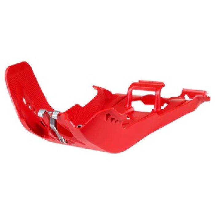 POLISPORT SKID PLATE WITH LINK PROTECTOR RED