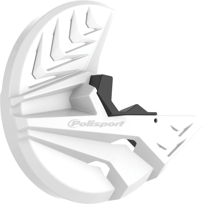 POLISPORT DISK &amp; BOTTOM FORK PROTECTOR BLACK/WHITE