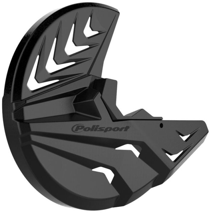 POLISPORT DISK &amp; BOTTOM FORK PROTECTOR BLACK/BLACK