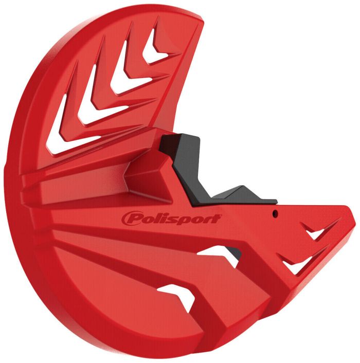POLISPORT DISK &amp; BOTTOM FORK PROTECTOR RED/BLACK