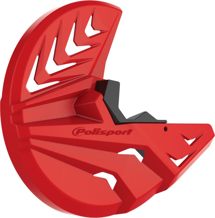 POLISPORT DISK &amp; BOTTOM FORK PROTECTOR RED CR04/BLACK