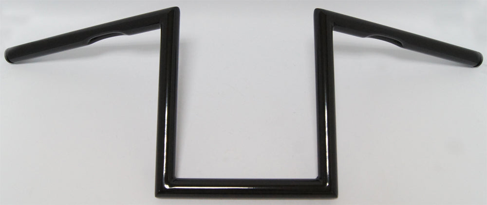 1" Z Bar Dimpled 10" Gloss Black
