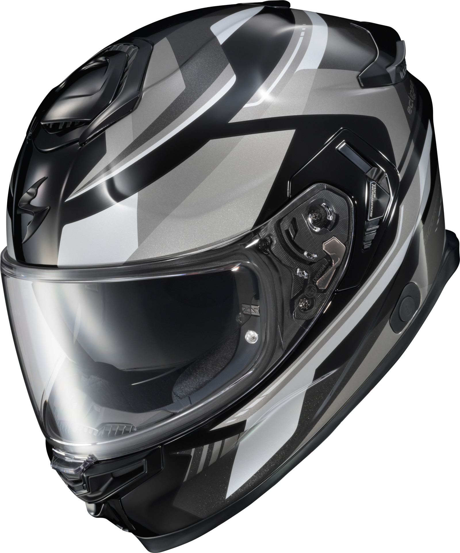 Exo Eclipse Full Face Helmet Lunar White/Black Lg