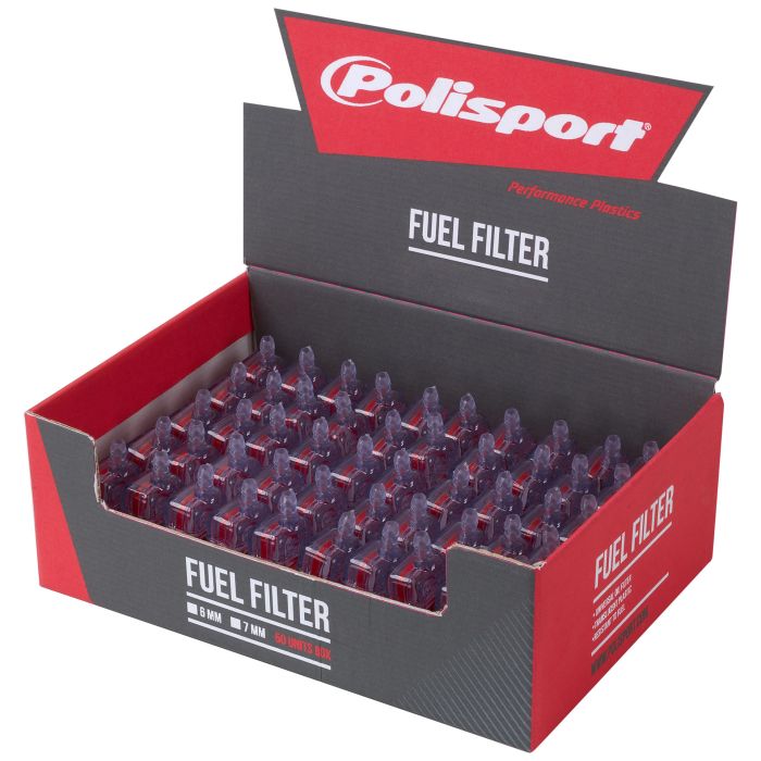 POLISPORT ,FUEL FILTER 6MM BOX OF 50