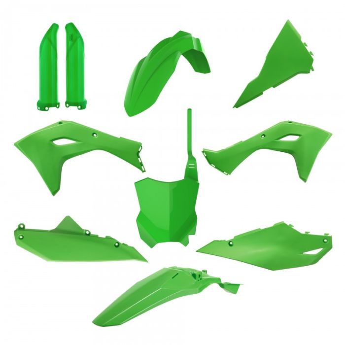 POLISPORT REPLICA PLASTIC KIT,FULL KIT KAWASAKI OEM COLOR