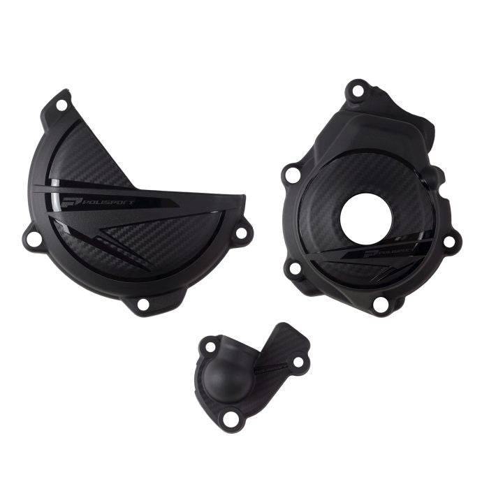 POLISPORT ,ENGINE COVERS BLACK