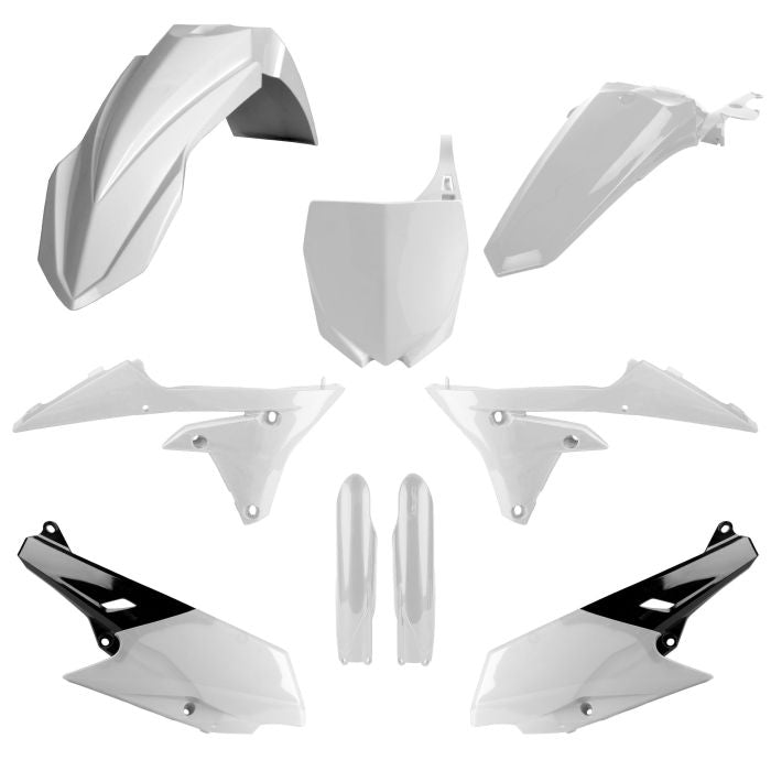 POLISPORT REPLICA PLASTIC KIT,FULL KIT YAMAHA WHITE