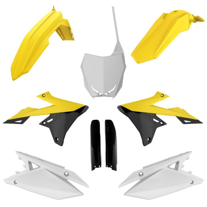 POLISPORT REPLICA PLASTIC KIT,FULL KIT SUZUKI OEM COLOR