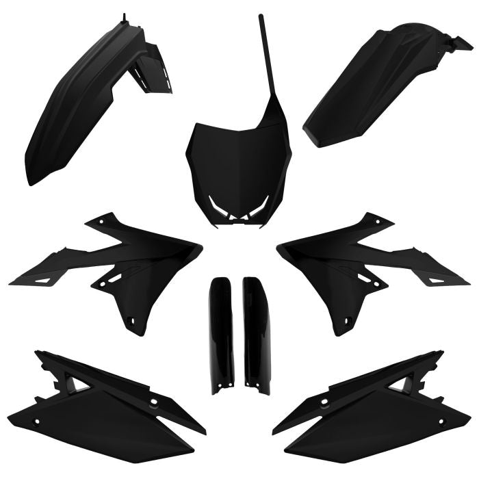 POLISPORT REPLICA PLASTIC KIT,FULL KIT SUZUKI BLACK