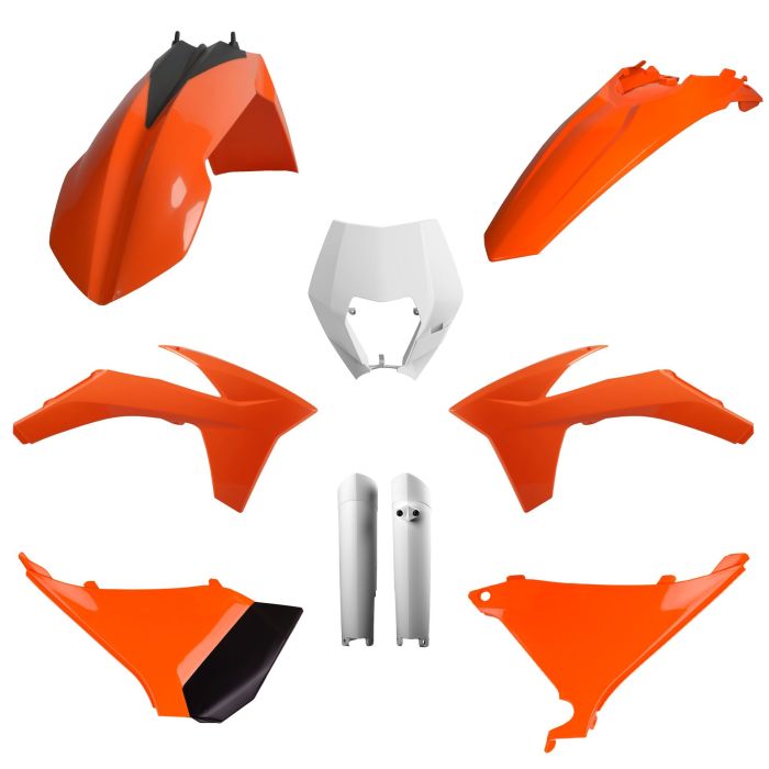 POLISPORT REPLICA PLASTIC KIT,FULL KIT KTM OEM COLOR