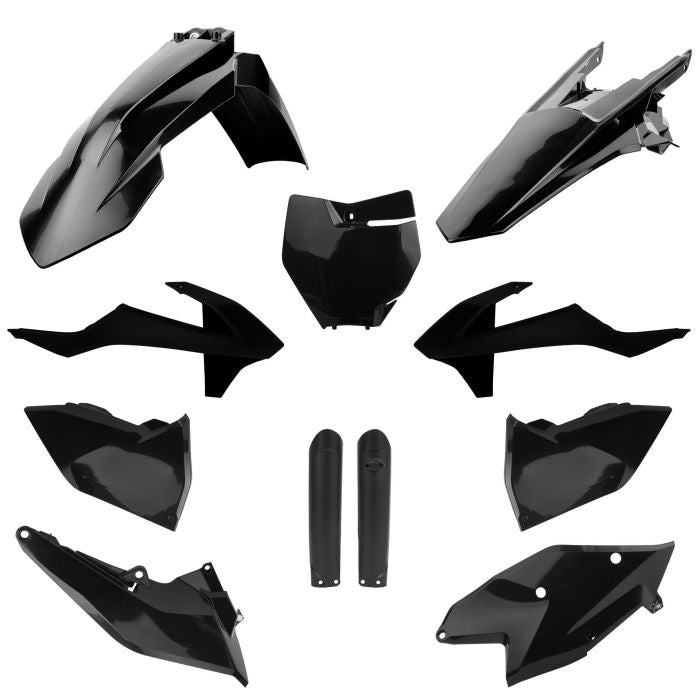 POLISPORT REPLICA PLASTIC KIT,FULL KIT KTM BLACK