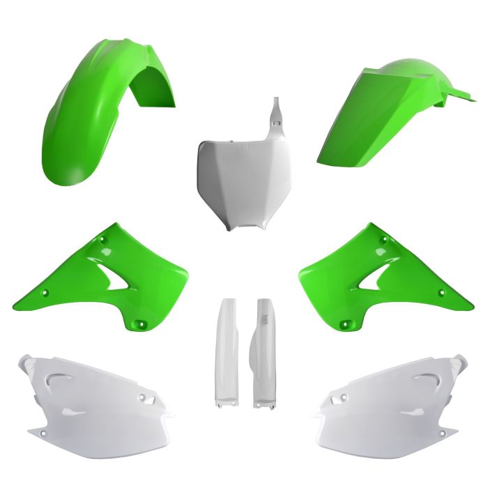 POLISPORT REPLICA PLASTIC KIT,FULL KIT KAWASAKI OEM COLOR