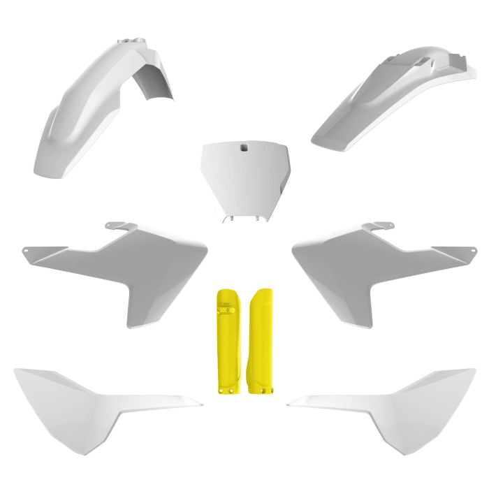 POLISPORT REPLICA PLASTIC KIT,FULL KIT HUSQVARNA OEM COLOR