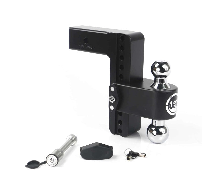 Weigh Safe 180 Hitch 8in Drop Hitch &amp; 2.5in Shank (10K/18.5K GTWR) w/WS05 - Black Cerakote