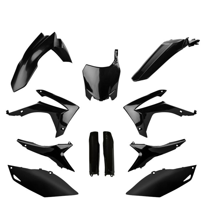 POLISPORT REPLICA PLASTIC KIT,FULL KIT HONDA BLACK